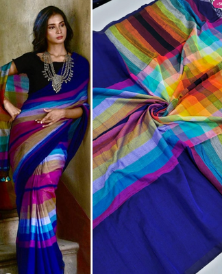Dola Silk Rainbow Saree