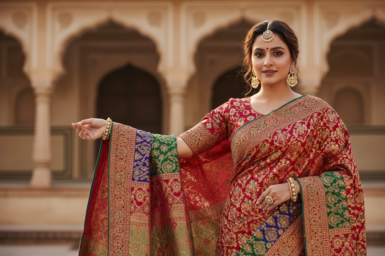 beautyful woman waring beautiful saree