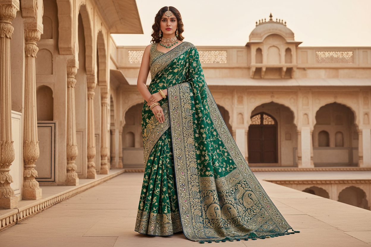 woman fancy saree